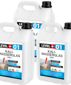 Kaliwasserglas 15L Pur Betonversiegelung Holzschutz Imprägnierung Grundierung Verfestung Unverdünnt LEVEL+01