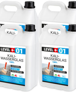 Kaliwasserglas 20L Pur Betonversiegelung Holzschutz Imprägnierung Grundierung Verfestung Unverdünnt LEVEL+01
