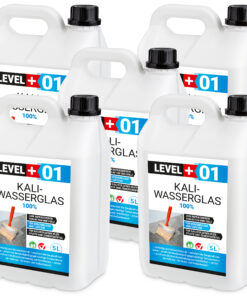 Kaliwasserglas 25L Pur Betonversiegelung Holzschutz Imprägnierung Grundierung Verfestung Unverdünnt LEVEL+01