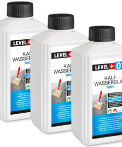 Kaliwasserglas 3L Pur Betonversiegelung Holzschutz Imprägnierung Grundierung Verfestung Unverdünnt LEVEL+01