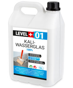 Kaliwasserglas 5L Pur Betonversiegelung Holzschutz Imprägnierung Grundierung Verfestung Unverdünnt LEVEL+01