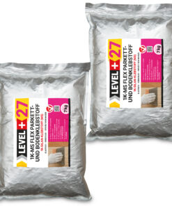 Parkettkleber 14kg Holzboden Kork Klebstoff Silan-Kleber Bodenkleber 1K-MS Flex Level+27