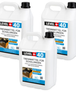 Trennmittel für Formen und Schalungen 15L Schalungsöl Umweltfreundlich Verfärbungsfrei Gips- Betontrennmittel LEVEL+40