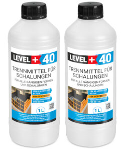 Trennmittel für Formen und Schalungen 2L Schalungsöl Umweltfreundlich Verfärbungsfrei Gips- Betontrennmittel LEVEL+40