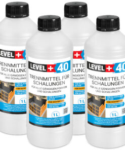 Trennmittel für Formen und Schalungen 4L Schalungsöl Umweltfreundlich Verfärbungsfrei Gips- Betontrennmittel LEVEL+40
