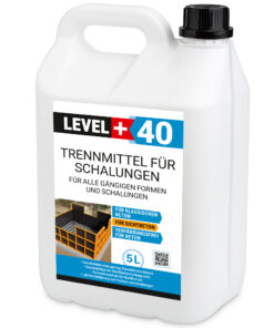Trennmittel für Formen und Schalungen 5L Schalungsöl Umweltfreundlich Verfärbungsfrei Gips- Betontrennmittel LEVEL+40
