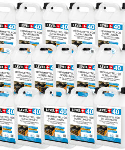 Trennmittel für Formen und Schalungen 80L Schalungsöl Umweltfreundlich Verfärbungsfrei Gips- Betontrennmittel LEVEL+40