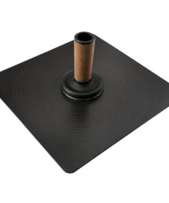 Spachtelschale CONTOO Trockenbau Aluminium-Hawk Schwarz Korkgriff 33x33cm CT713
