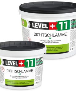 Dichtschlämme 1K Trockener Keller Treppe Abdichten Aussen Balkon 15Kg LEVEL+11