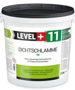 Dichtschlämme 1K Trockener Keller Treppe Abdichten Aussen Balkon 25Kg LEVEL+11