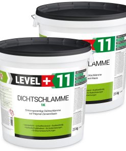 Dichtschlämme 1K Trockener Keller Treppe Abdichten Aussen Balkon 50Kg LEVEL+11