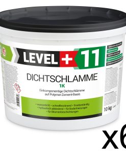 Dichtschlämme 1K Trockener Keller Treppe Abdichten Aussen Balkon 60Kg LEVEL+11