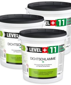 Dichtschlämme 1K Trockener Keller Treppe Abdichten Aussen Balkon 75Kg LEVEL+11